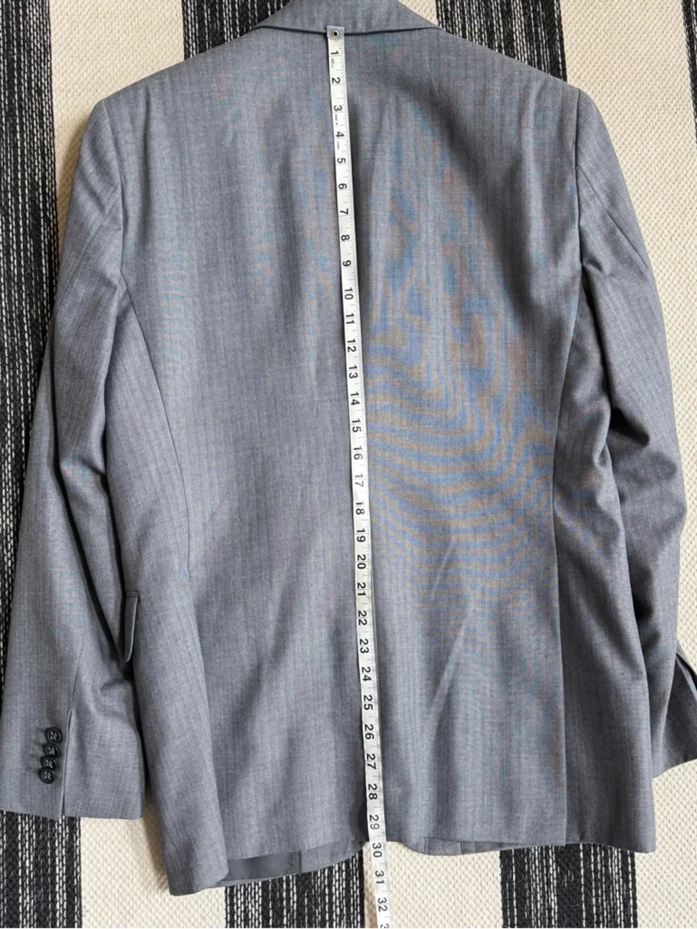 Banana Republic Men's Gray Herringbone Two Button‎ Classic Blazer Jacket Sz. 40R